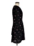 AVA 100% Polyester Floral Black Casual Dress Size M - photo 4