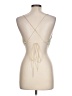 Zara 100% Polyamide Yellow Sleeveless Top Size L - photo 2