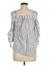 I.N. San Francisco 100% Cotton Stripes Ivory 3/4 Sleeve Blouse Size M - photo 2