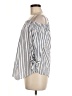 I.N. San Francisco 100% Cotton Stripes Ivory 3/4 Sleeve Blouse Size M - photo 5