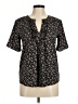 Ann Taylor 100% Polyester Black Short Sleeve Blouse Size M - photo 1