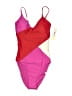 Summersalt Color Block Pink One Piece Swimsuit Size 2LT - photo 1