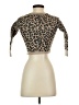 J.Crew 100% Wool Animal Print Tan Wool Cardigan Size XXS - photo 2