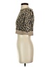 J.Crew 100% Wool Animal Print Tan Wool Cardigan Size XXS - photo 5
