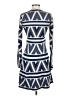 BCBGMAXAZRIA Graphic Blue Casual Dress Size S - photo 2