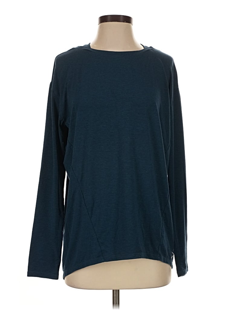 Pre-owned New Balance Long Sleeve T-shirt In Blue