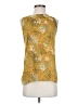Ann Taylor LOFT 100% Polyester Yellow Sleeveless Blouse Size S - photo 1
