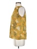 Ann Taylor LOFT 100% Polyester Yellow Sleeveless Blouse Size S - photo 5