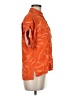 Equipment 100% Viscose Print Orange Short Sleeve Blouse Size M (estimated) - photo 4