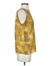 Ann Taylor LOFT 100% Polyester Yellow Sleeveless Blouse Size S - photo 4