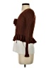 Zara Brown Long Sleeve Blouse Size S - photo 5