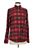 Lands' End Plaid Red Long Sleeve Button-Down Shirt Size 8 - photo 1