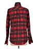 Lands' End Plaid Red Long Sleeve Button-Down Shirt Size 8 - photo 2