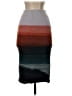 Anthropologie Color Block Gray Purple Wool Skirt Size S - photo 2