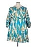 DIARRABLU 100% Polyester Print Blue Casual Dress Size 3X - photo 1