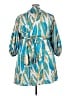 DIARRABLU 100% Polyester Print Blue Casual Dress Size 3X - photo 2