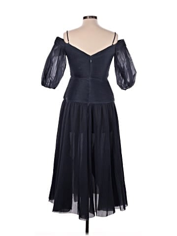 Zimmermann Cold-shoulder plissé-organza midi dress (view 2)