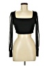 Boohoo Black Long Sleeve Top Size 6 - photo 1