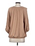 Unbranded Tan 3/4 Sleeve Blouse Size S - photo 2