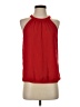 Express 100% Polyester Red Sleeveless Blouse Size S - photo 1