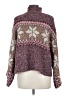 Francesca's Tweed Burgundy Pullover Sweater Size M - photo 2