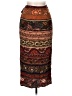 Express 100% Silk Paisley Brown Silk Skirt Size 7 - photo 2
