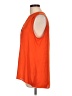 Chaus 100% Polyester Orange Sleeveless Blouse Size L - photo 5