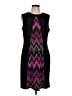 Evan Picone Chevron-herringbone Black Cocktail Dress Size 12 - photo 1