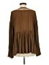 Free People 100% Polyester Brown Long Sleeve Blouse Size M - photo 2