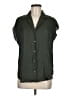 Industry 100% Polyester Green Short Sleeve Blouse Size M - photo 1