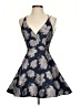 Lulus 100% Polyester Floral Gray Blue Cocktail Dress Size XS - photo 1