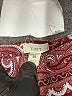 Tiny Paisley Burgundy Long Sleeve Blouse Size M - photo 7