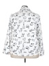 Unbranded Animal Print White Long Sleeve Blouse Size 4X - photo 2