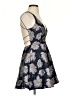 Lulus 100% Polyester Floral Gray Blue Cocktail Dress Size XS - photo 4