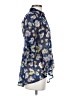 Bar III 100% Polyester Floral Blue 3/4 Sleeve Blouse Size XS - photo 4