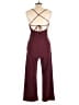 Speechless Solid Burgundy Jumpsuit Size M - photo 2