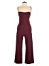 Speechless Solid Burgundy Jumpsuit Size M - photo 1