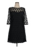 Betsey Johnson 100% Polyester Polka Dots Black Cocktail Dress Size 14 - photo 1
