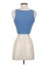 Shein 100% Polyester Blue Sleeveless Top Size 4 - photo 2