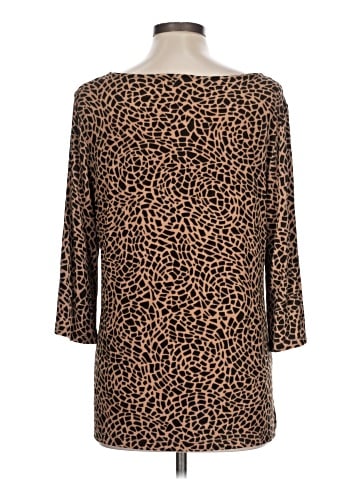 Travelers by Chico's 3/4 Sleeve T-Shirt (view 2)