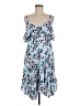 Torrid 100% Rayon Floral Blue Casual Dress Size Med Plus (00) - photo 1