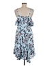 Torrid 100% Rayon Floral Blue Casual Dress Size Med Plus (00) - photo 2