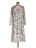 Joie 100% Polyester Print Blue Casual Dress Size L - photo 1