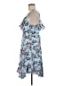 Torrid 100% Rayon Floral Blue Casual Dress Size Med Plus (00) - photo 5