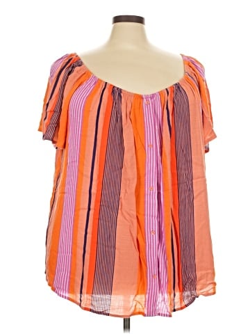 Lane Bryant Outlet Short Sleeve Blouse (view 1)