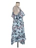 Torrid 100% Rayon Floral Blue Casual Dress Size Med Plus (00) - photo 4