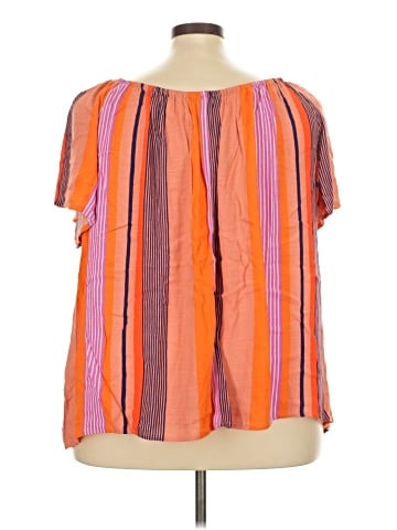 Lane Bryant Outlet Short Sleeve Blouse (view 2)