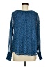Ann Taylor 100% Polyester Blue Long Sleeve Blouse Size M - photo 1