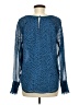 Ann Taylor 100% Polyester Blue Long Sleeve Blouse Size M - photo 2