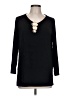Chico's Black 3/4 Sleeve Top Size Lg Petite (2) - photo 1